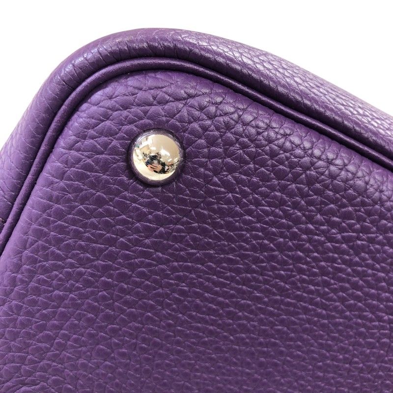 HERMES Bolide 31 in Ultra Violet with Silver Hardware - Exquisite Craftsmanship