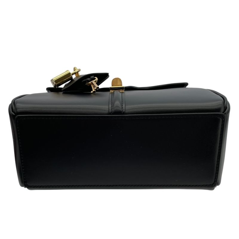 CELINE Mini Sais 197983 Black Leather Shoulder Bag - Timeless Elegance