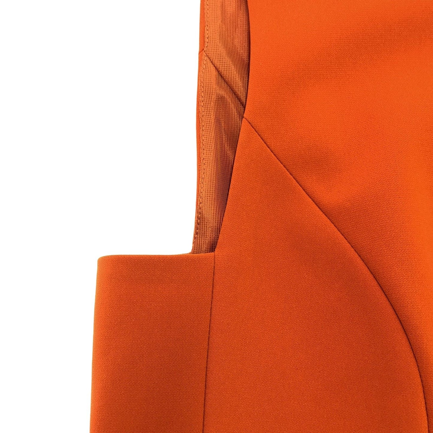 FOXEY NEW YORK Elegant Orange Sleeveless Dress - Size 42