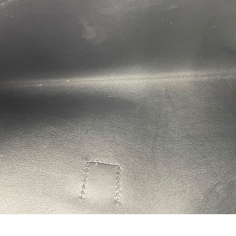 HERMES Jige Elan 29 Clutch Bag in Black Swift Leather