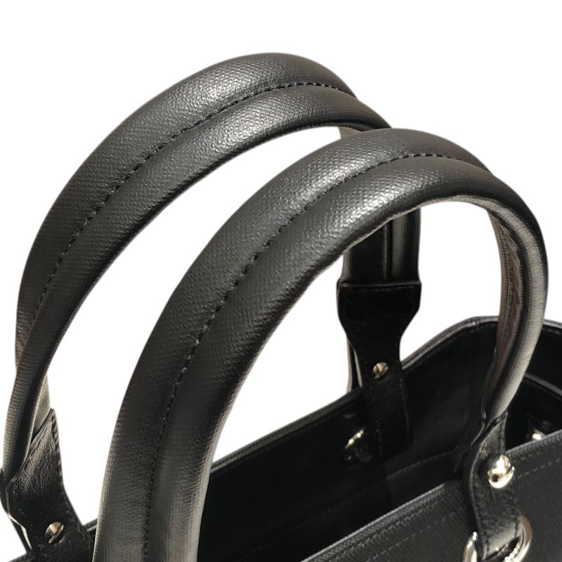 CHANEL Paris Biarritz PM Tote in Black Coated Canvas - Timeless Elegance
