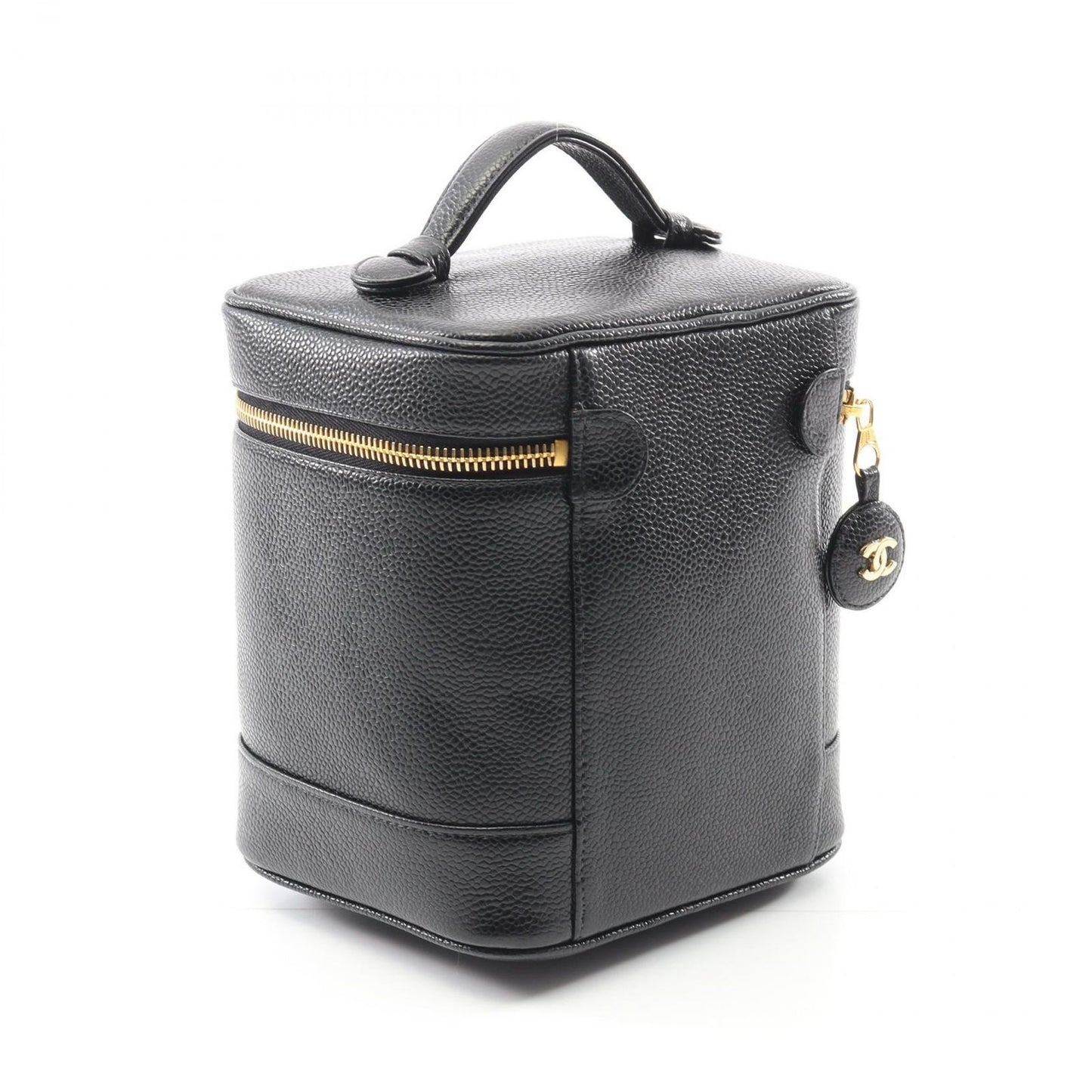 CHANEL Coco Mark Vanity Handbag in Black Calfskin - A Timeless Classic