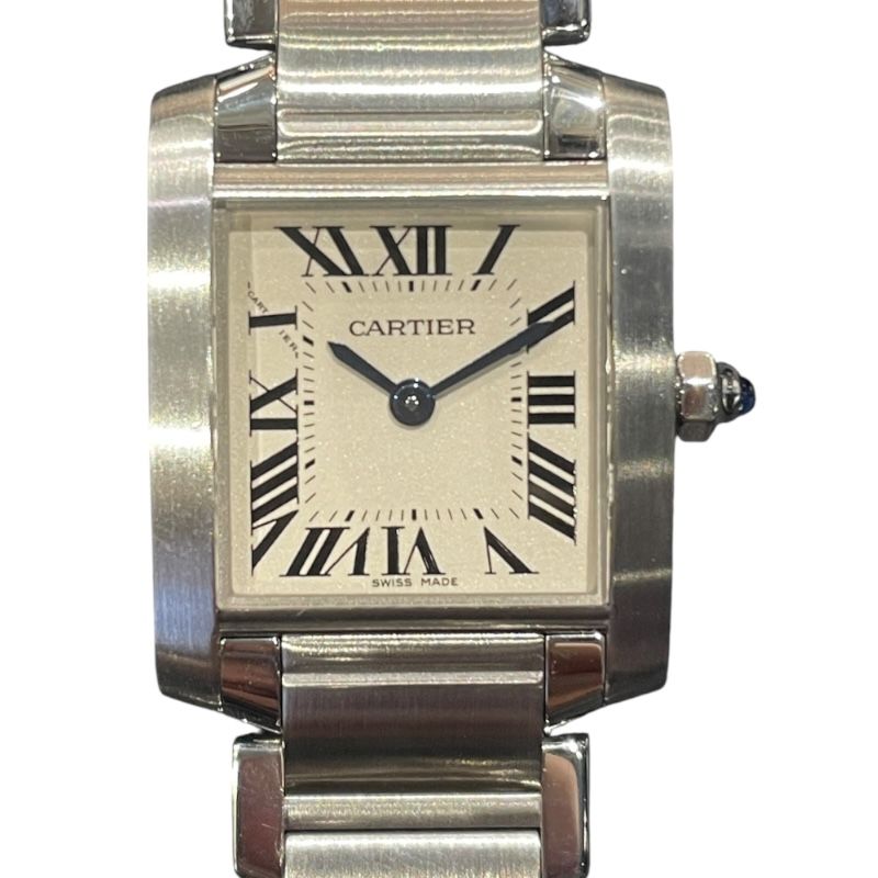 Cartier Tank Française SM W51008Q3 Ivory Dial Quartz Ladies Watch