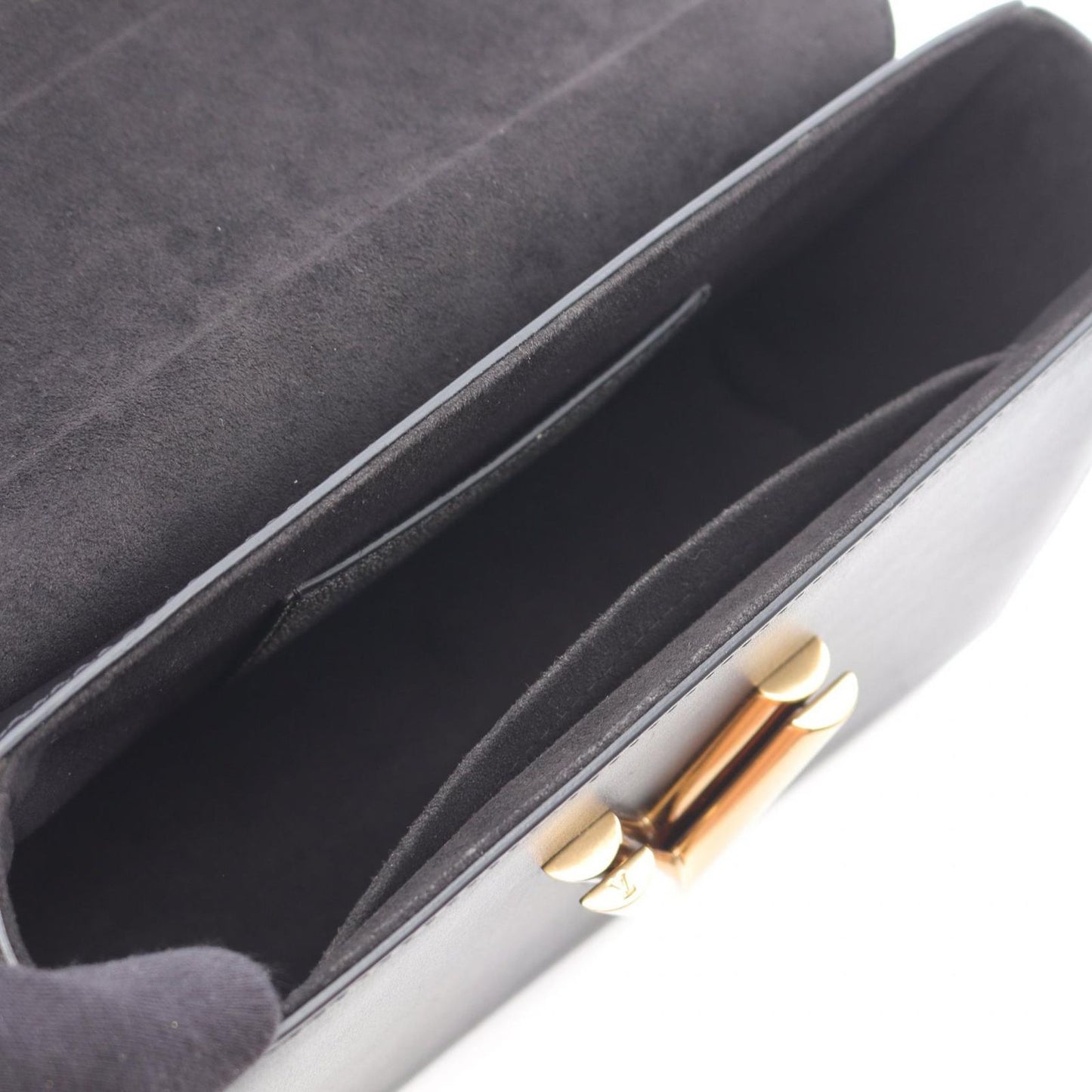 Louis Vuitton Twist MM Shoulder Bag in Gray/Black Leather