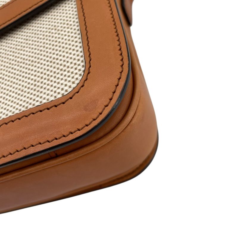 CELINE Classic Triomphe Bag in Natural Tan Textile - Timeless Elegance