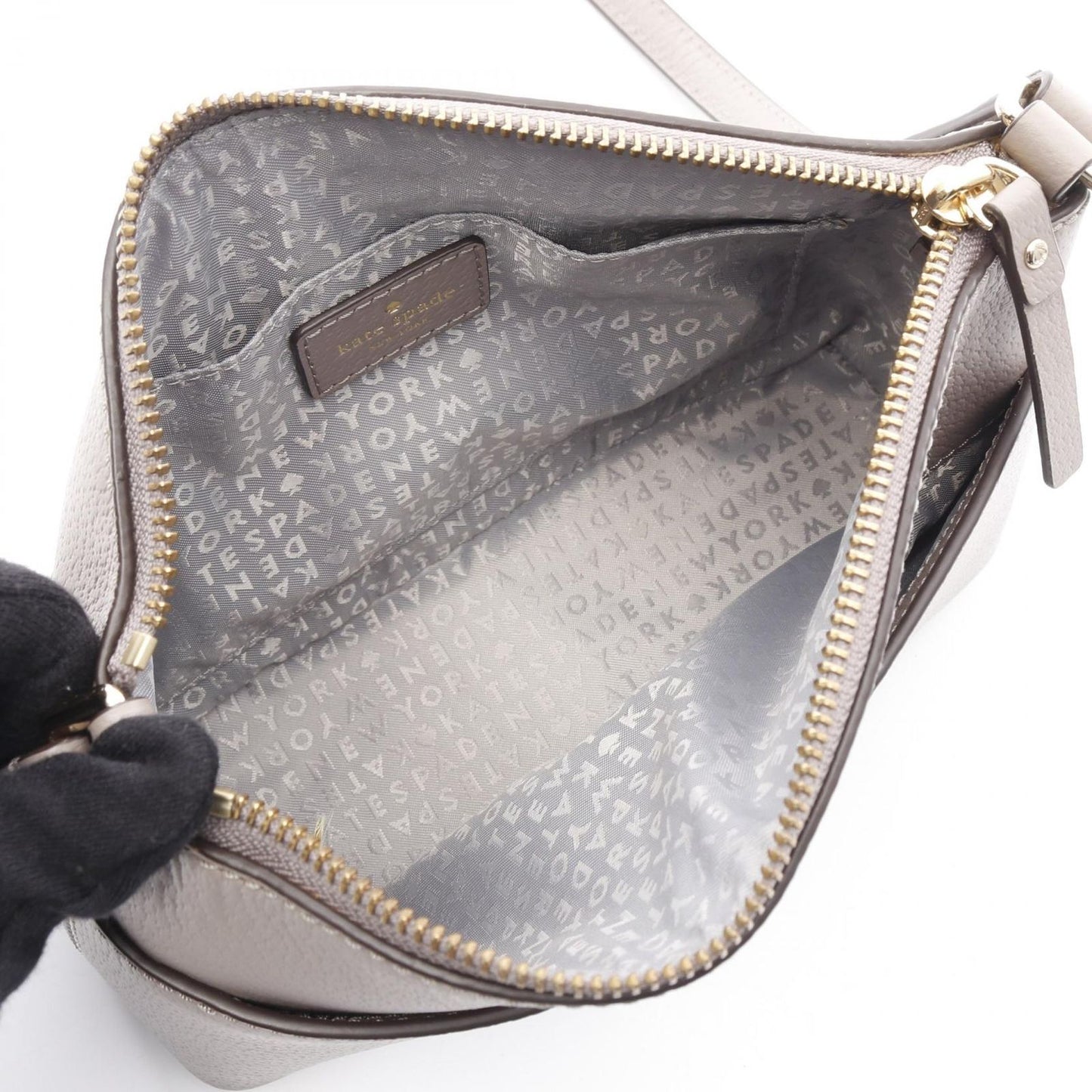 Kate Spade Groove Street Millie Leather Shoulder Bag in Beige