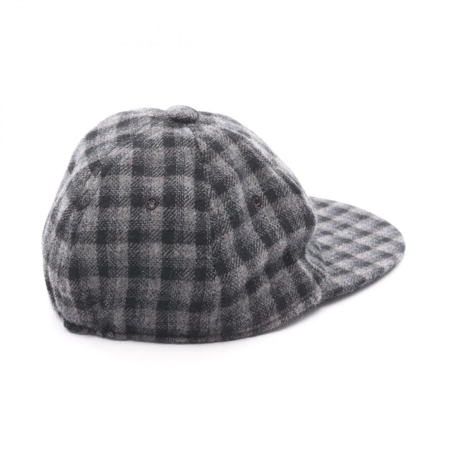 CHANEL Coco Mark Check Cap - Exquisite Cashmere Elegance