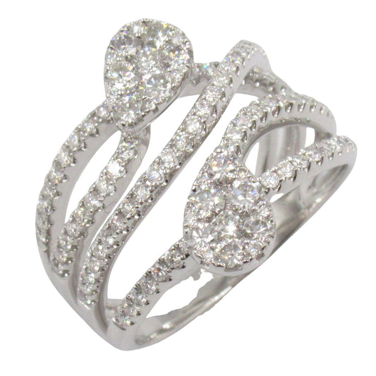 Exquisite K18WG Diamond Ring - 1.35ct Elegance