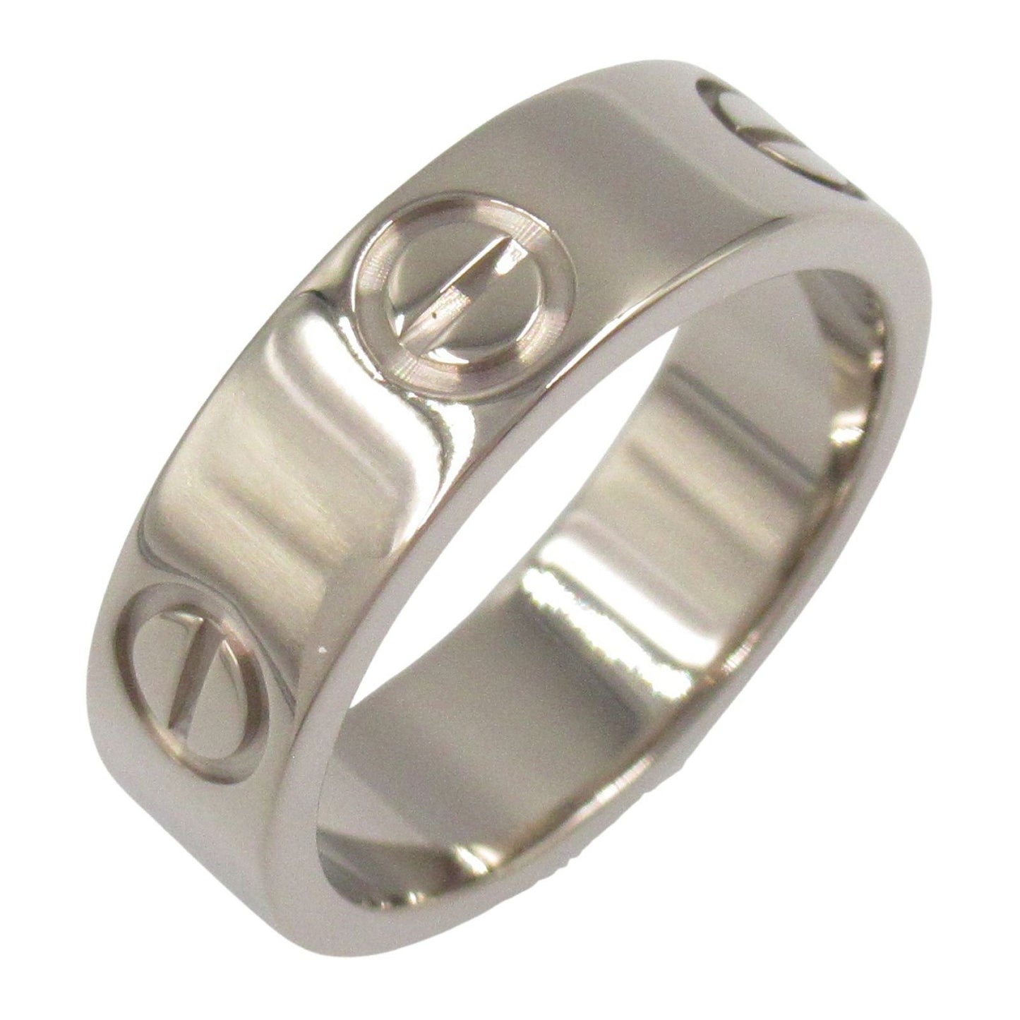 CARTIER Love Ring in K18 White Gold - Timeless Elegance
