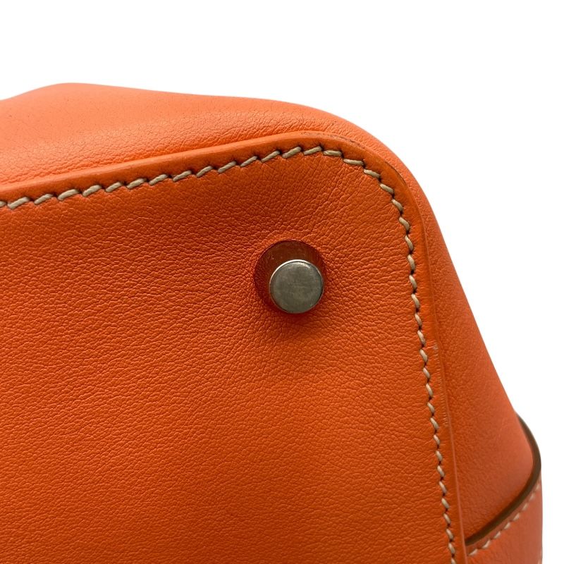 HERMES Toolbox 26 Flamingo Swift Leather Shoulder Bag