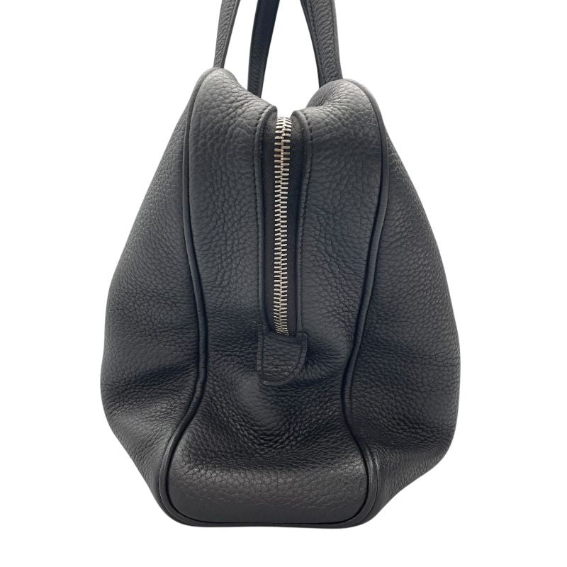 HERMES Victoria 40 Black Togo Leather Business Bag - R Stamp