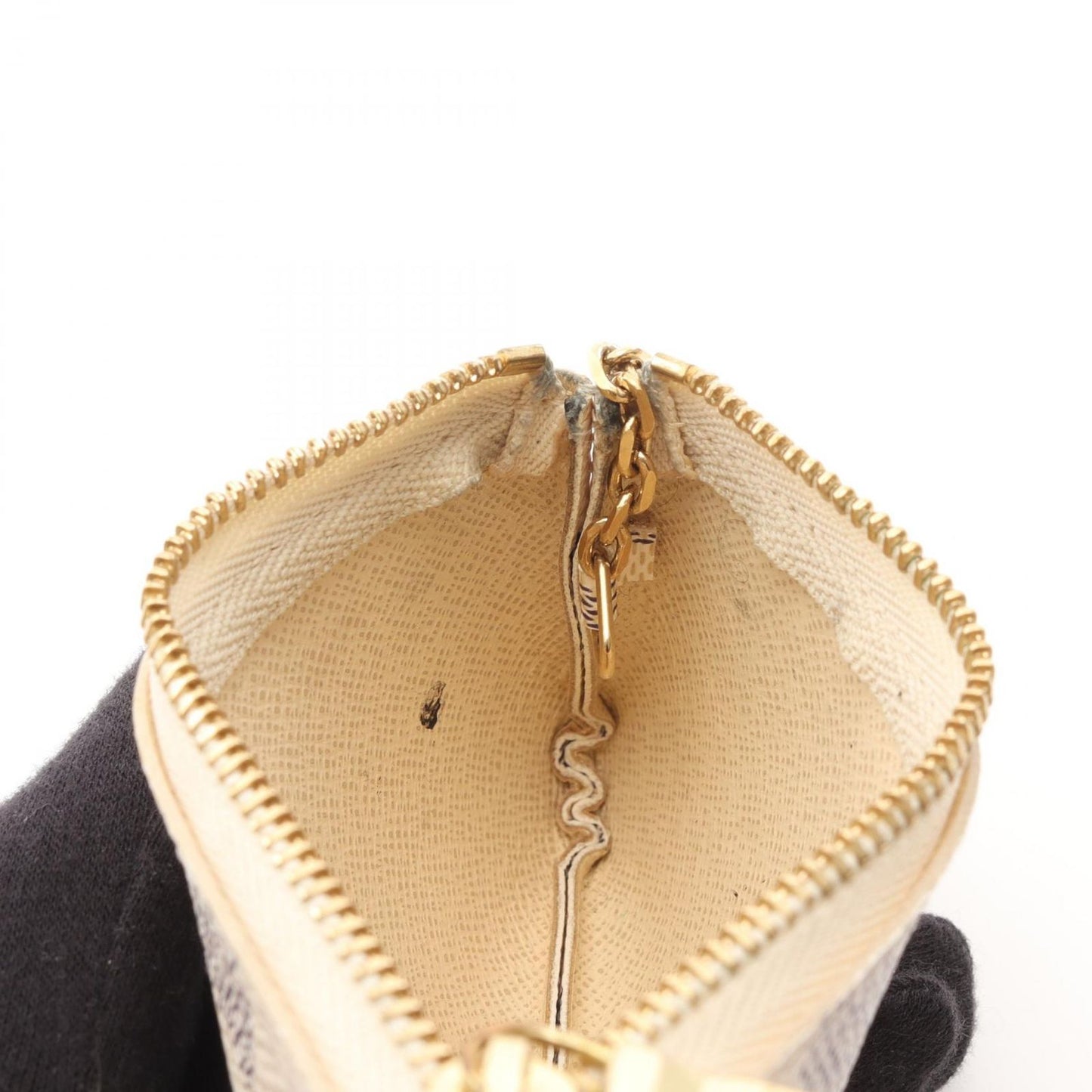 Louis Vuitton Pochette Clé Coin Case - Exquisite White Damier Azur