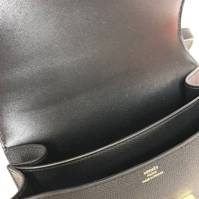 HERMES Constance 3 Mini Black & Gold Hardware - Timeless Elegance