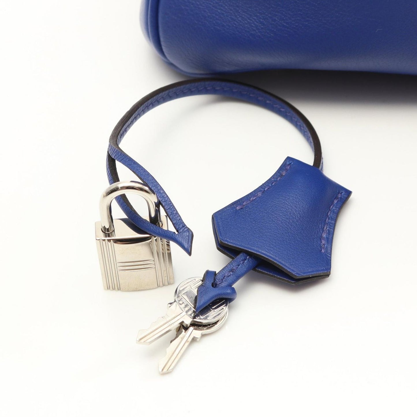 HERMES Birkin 30 Electric Blue Handbag - Timeless Elegance