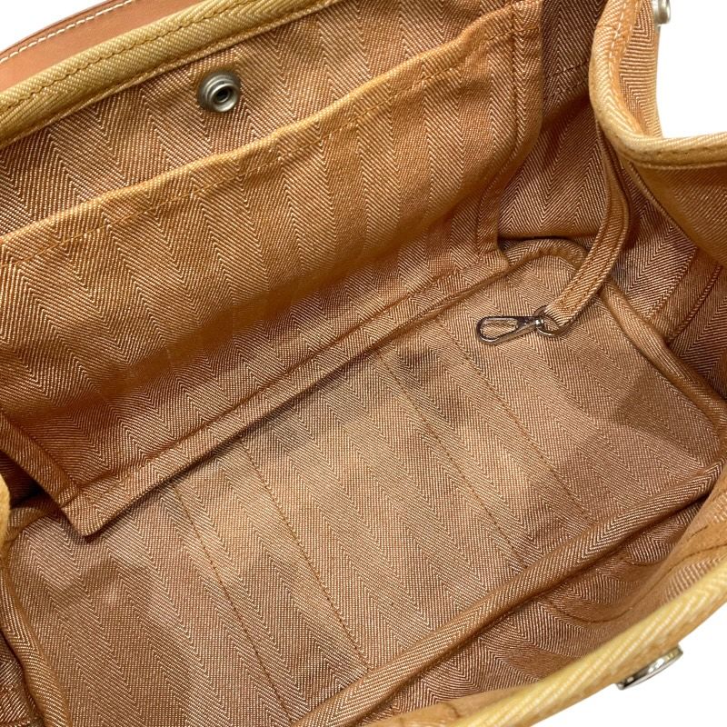 HERMES Valparaiso PM Handbag in Gold with Silver Hardware