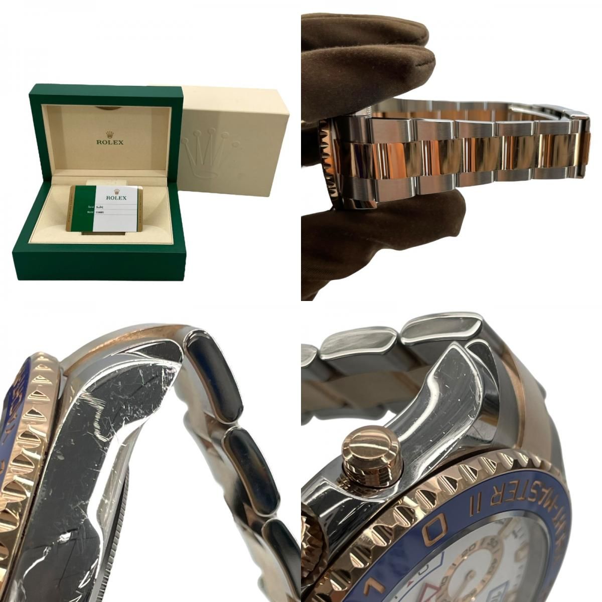 Rolex Yacht-Master II 116681 K18PG/SS Automatic Men's Watch