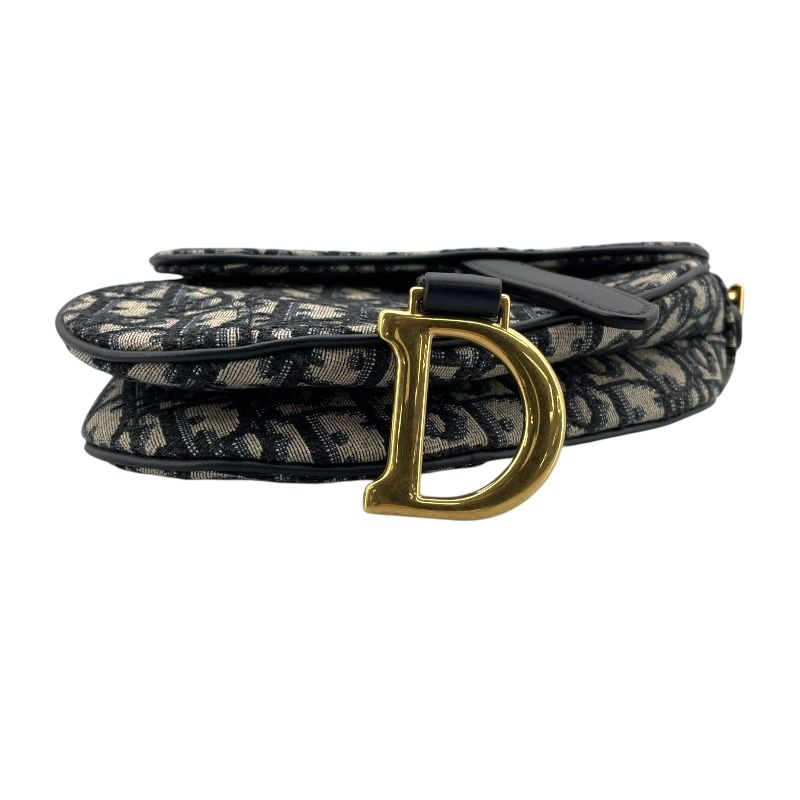 Christian Dior Saddle Mini Bag in Navy Oblique Jacquard