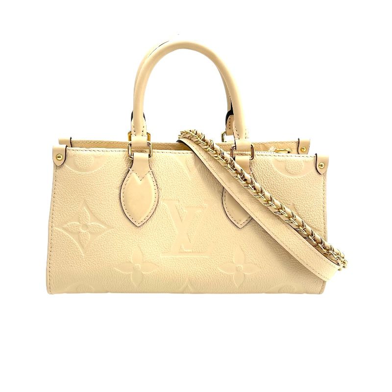 Louis Vuitton OnTheGo EW Monogram Empreinte Handbag - White