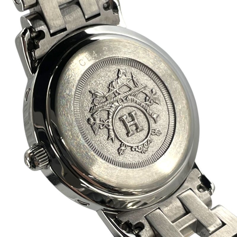 HERMES Clipper CL4210 White SS Quartz Ladies Watch