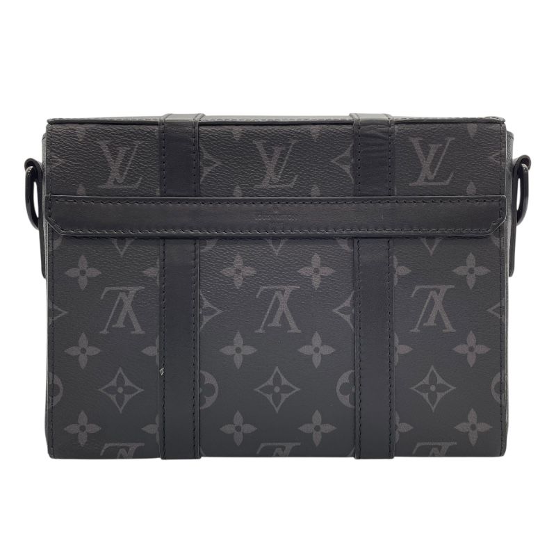 Louis Vuitton Monogram Eclipse Trunk Messenger PM - Black