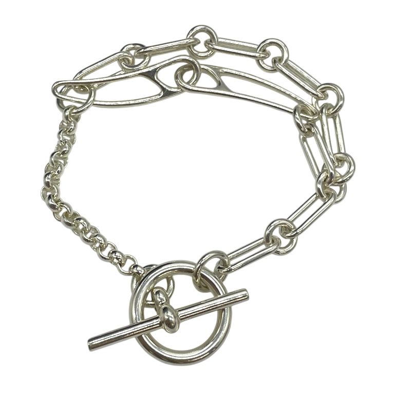 HERMES Chaine d'Ancre Punk Bracelet in Ag925 Silver - Exquisite Craftsmanship