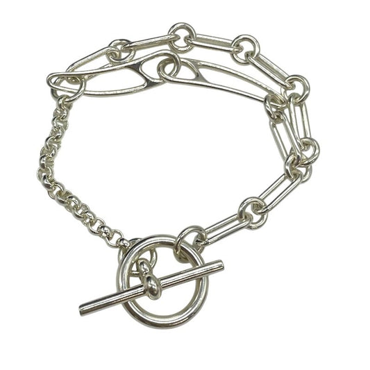 HERMES Chaine d'Ancre Punk Bracelet in Ag925 Silver - Exquisite Craftsmanship