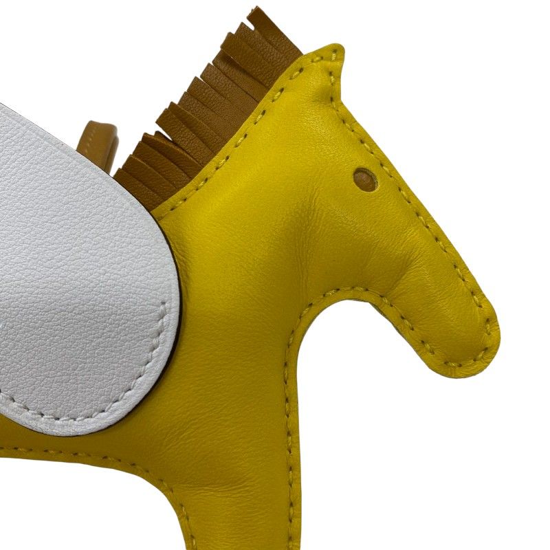HERMES Rodeo Pegasus MM - Exclusive Yellow, Sesame & White Leather