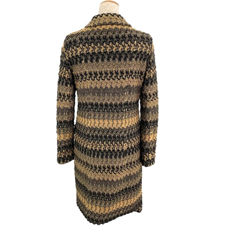 MISSONI Beige Patterned Knit Coat - Timeless Elegance
