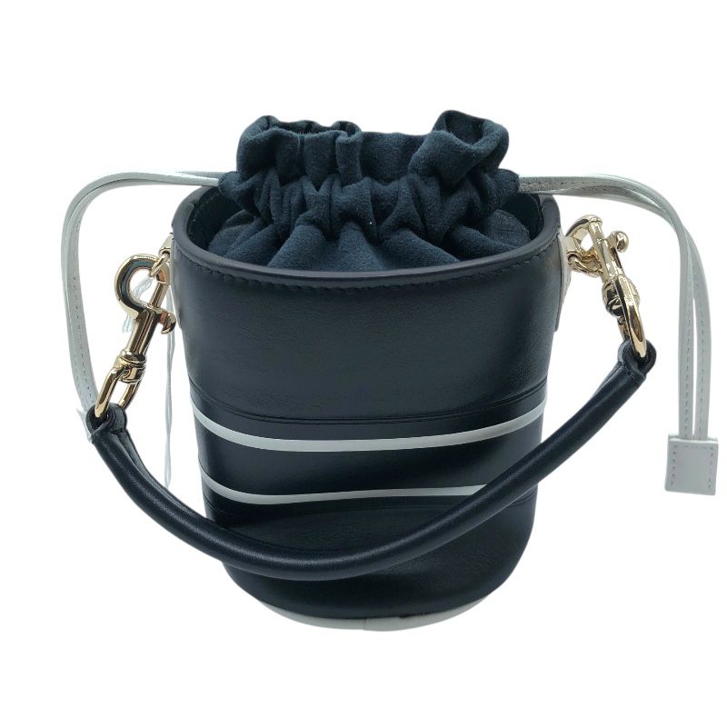 Christian Dior Vibe Micro Bucket Shoulder Bag - Navy & White