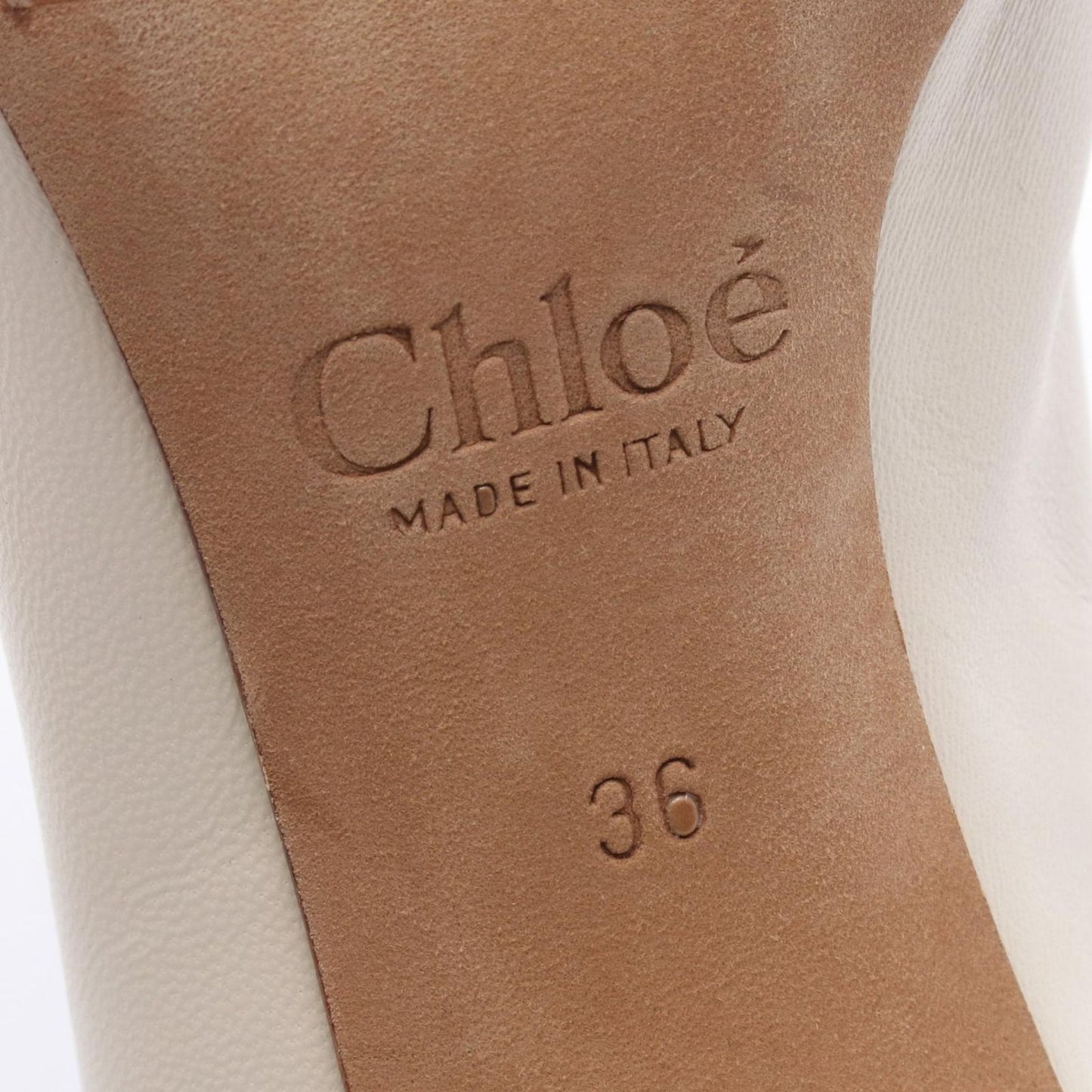 Chloe White Leather Pumps - Timeless Elegance