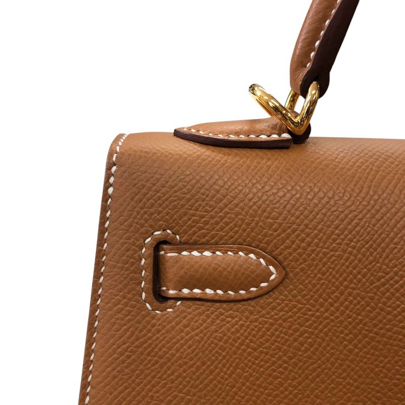 HERMES Kelly 25 Gold Epsom Leather Handbag - Exquisite Craftsmanship