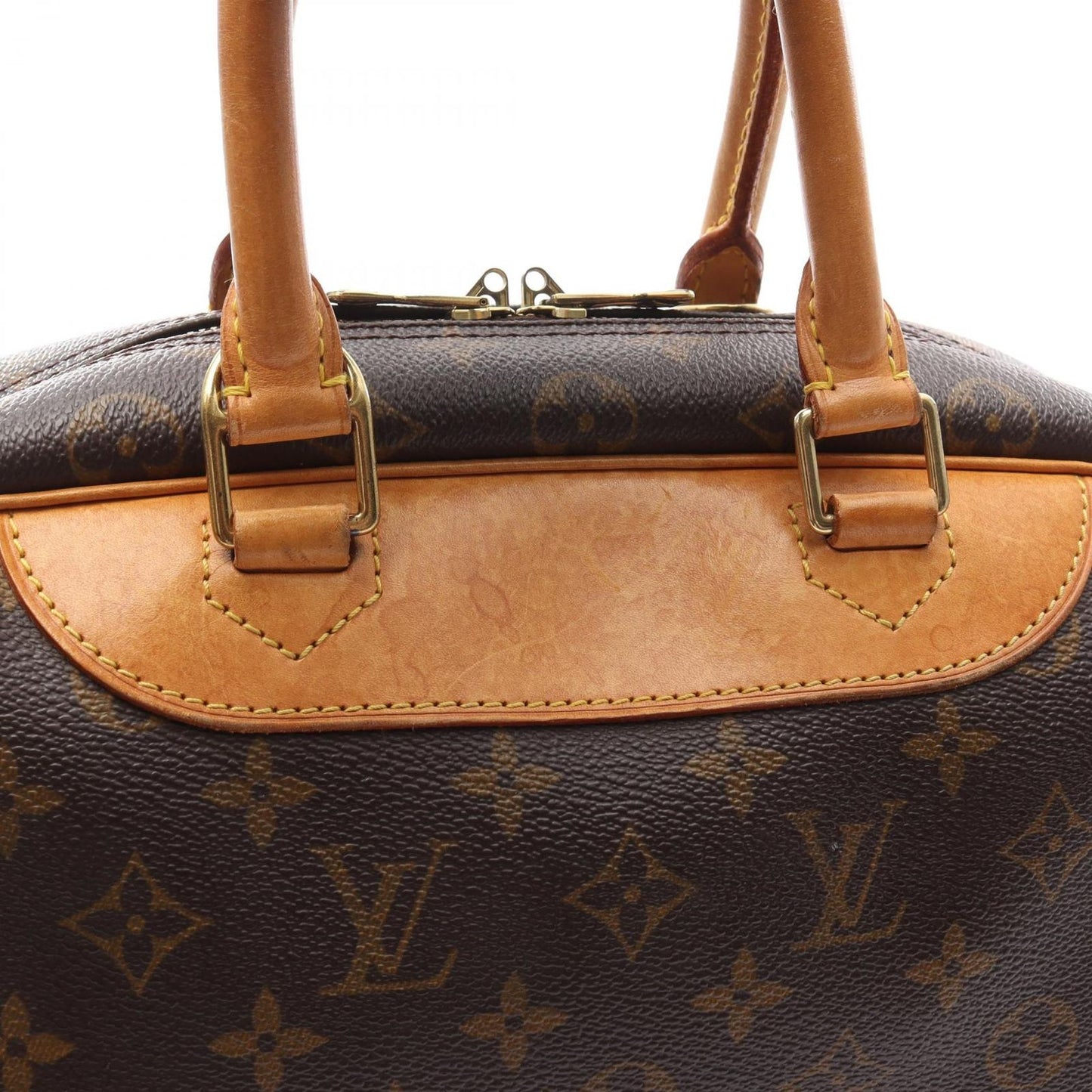 Louis Vuitton Deauville Bowling Vanity Handbag - Monogram Canvas