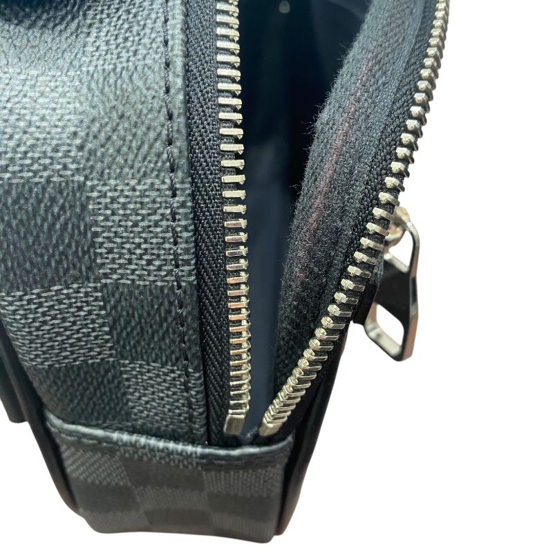 Louis Vuitton Ambreuil N41289 Black Damier Men's Shoulder Bag