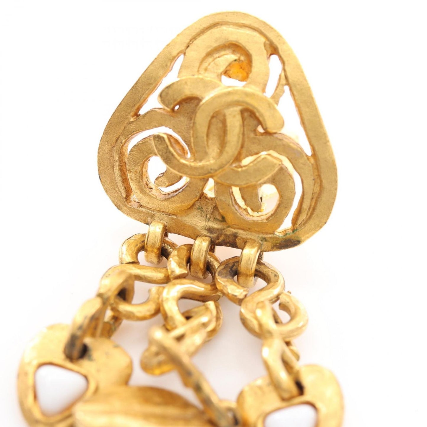 CHANEL Coco Mark Gold Plated Earrings - Timeless Elegance