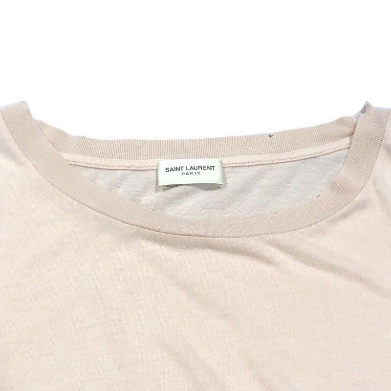 SAINT LAURENT Logo Print Cotton T-Shirt - M