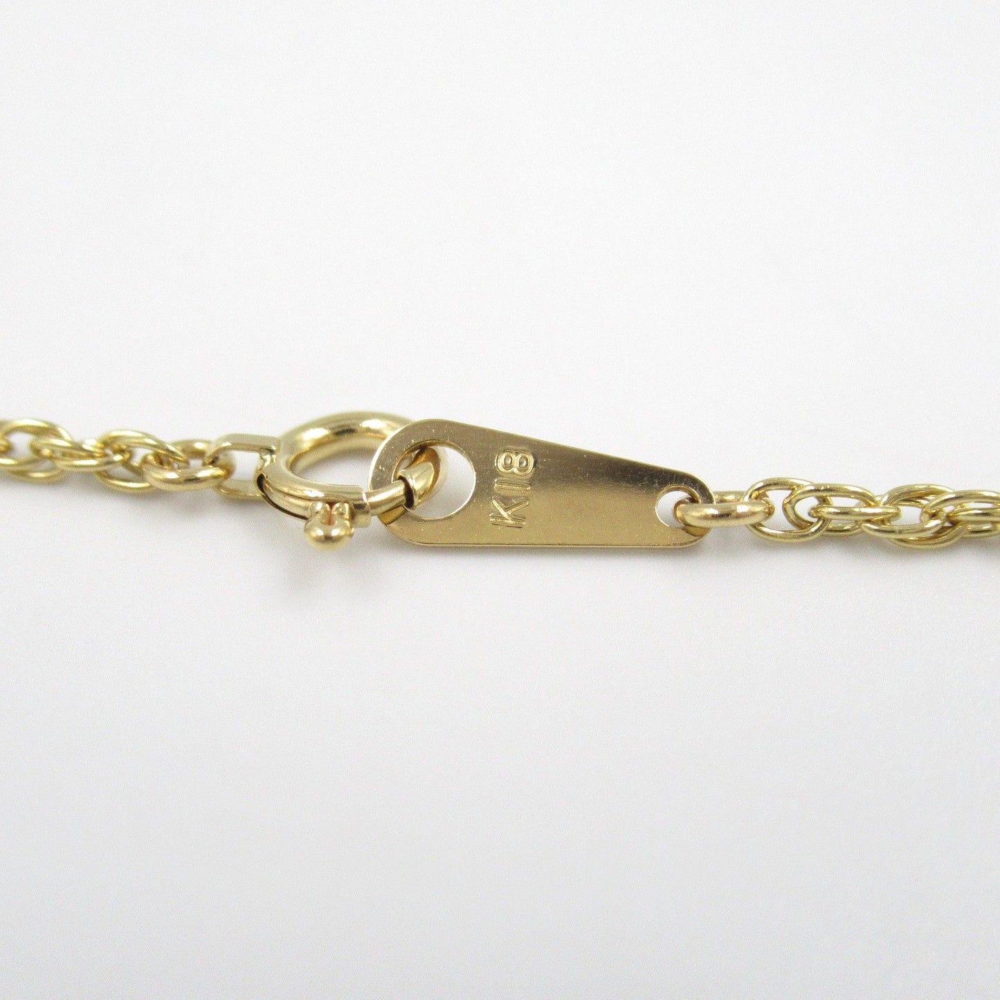 Exquisite K18 Yellow Gold Diamond & Sapphire Necklace - 40cm