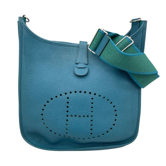 HERMES Evelyne III GM Cobalt Togo Leather Shoulder Bag