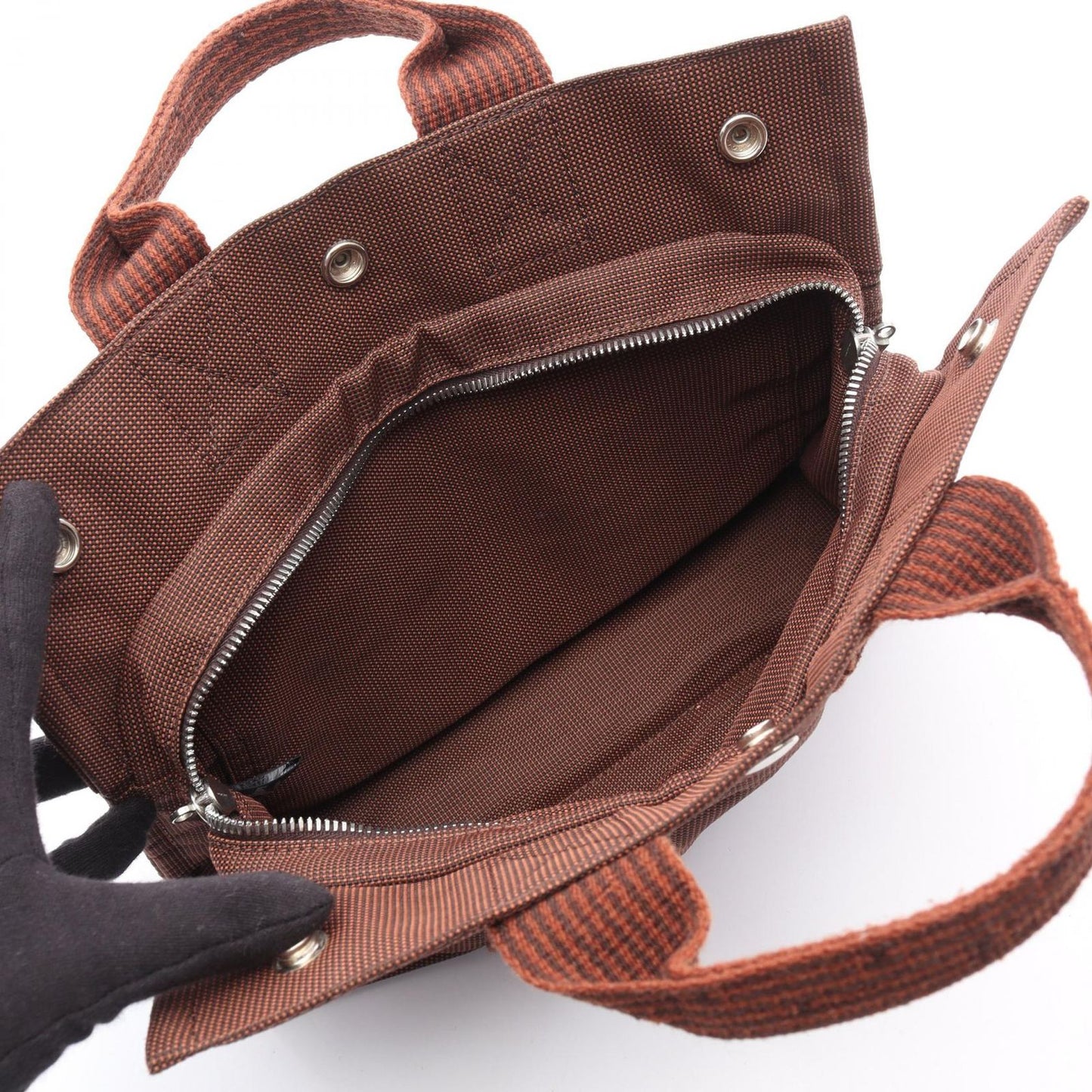 HERMES Élan Line PM Tote Bag in Brown Canvas - Exquisite Craftsmanship