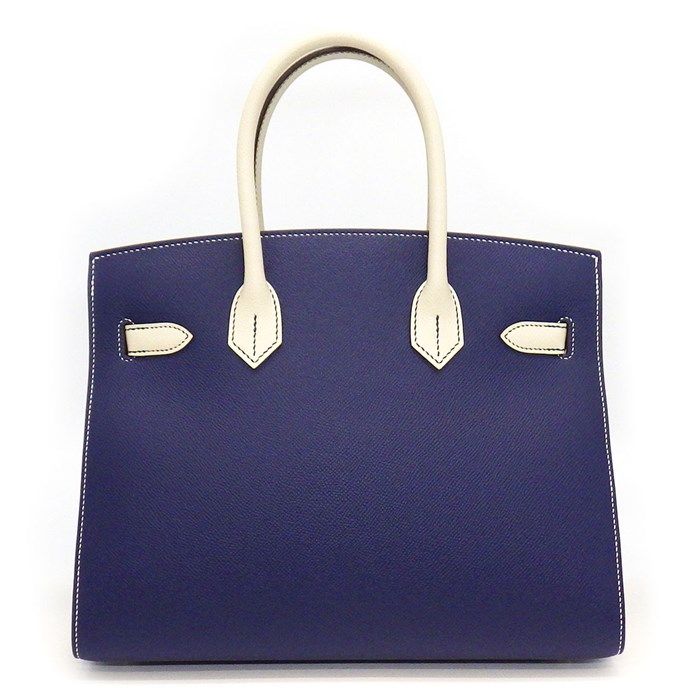 HERMES Birkin 30 Blue Saphir with Gold Hardware - 2021 Edition