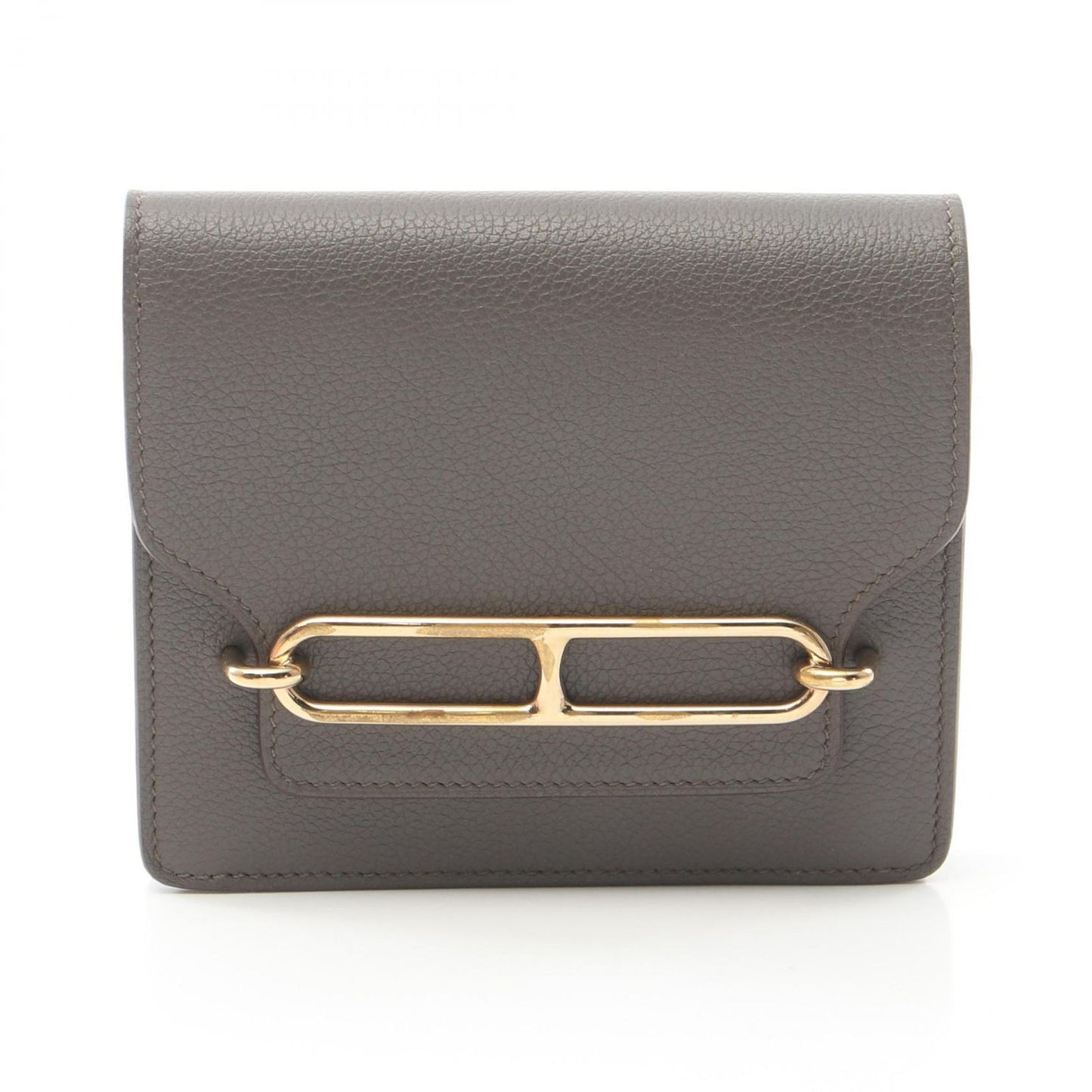 HERMES L'Homme Slim Wallet in Etain Leather - Exquisite Craftsmanship