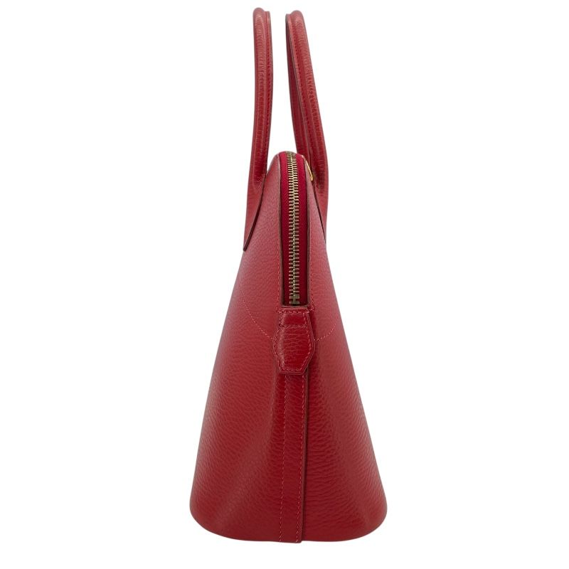 HERMES Bolide 31 in Rouge Vif with Gold Hardware - Timeless Elegance