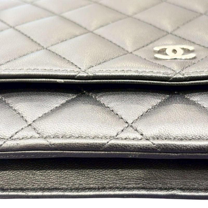 CHANEL Matelassé Chain Bag in Black Calfskin - Timeless Elegance