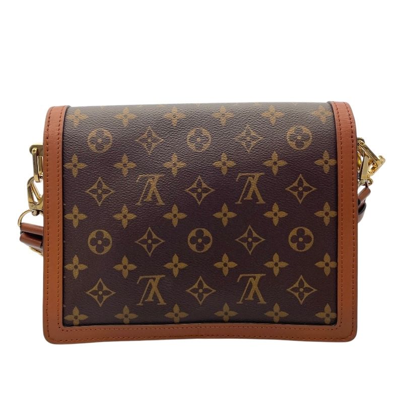 Louis Vuitton Dauphine MM Monogram Reverse Shoulder Bag - Brown
