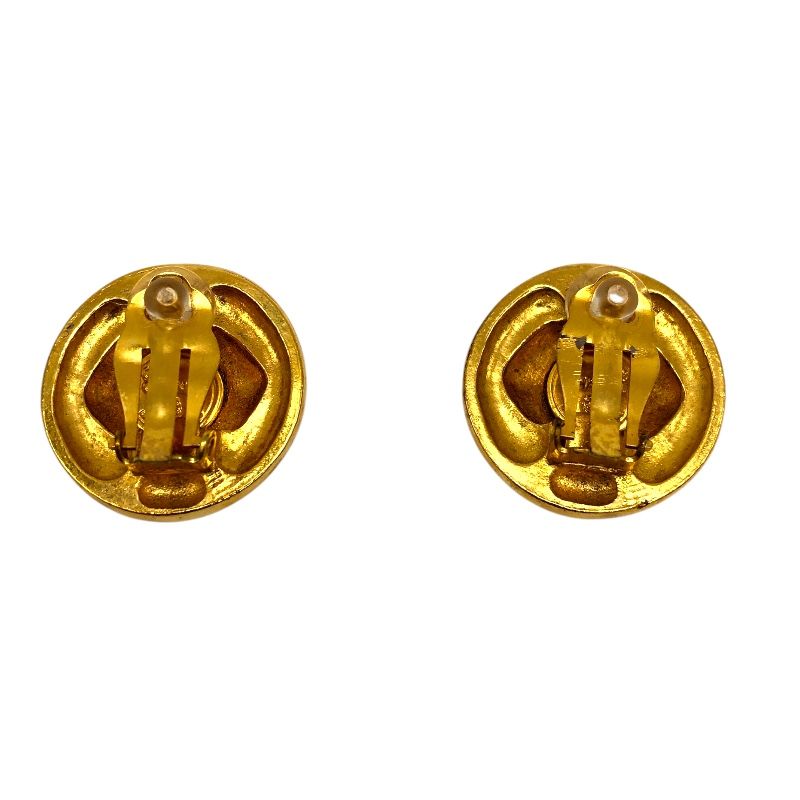 CHANEL Coco Mark Round Earrings - Exquisite Metal Jewelry
