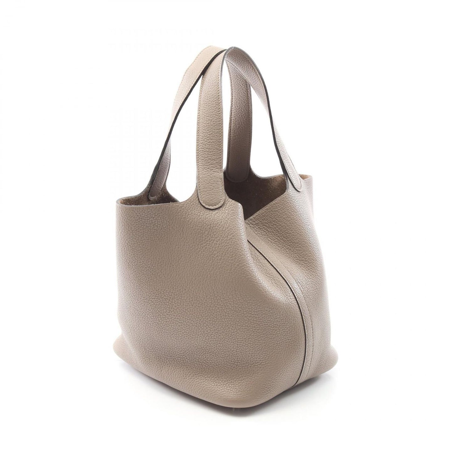 HERMES Picotin Lock MM Handbag in Turtledove Gray - Exquisite Craftsmanship