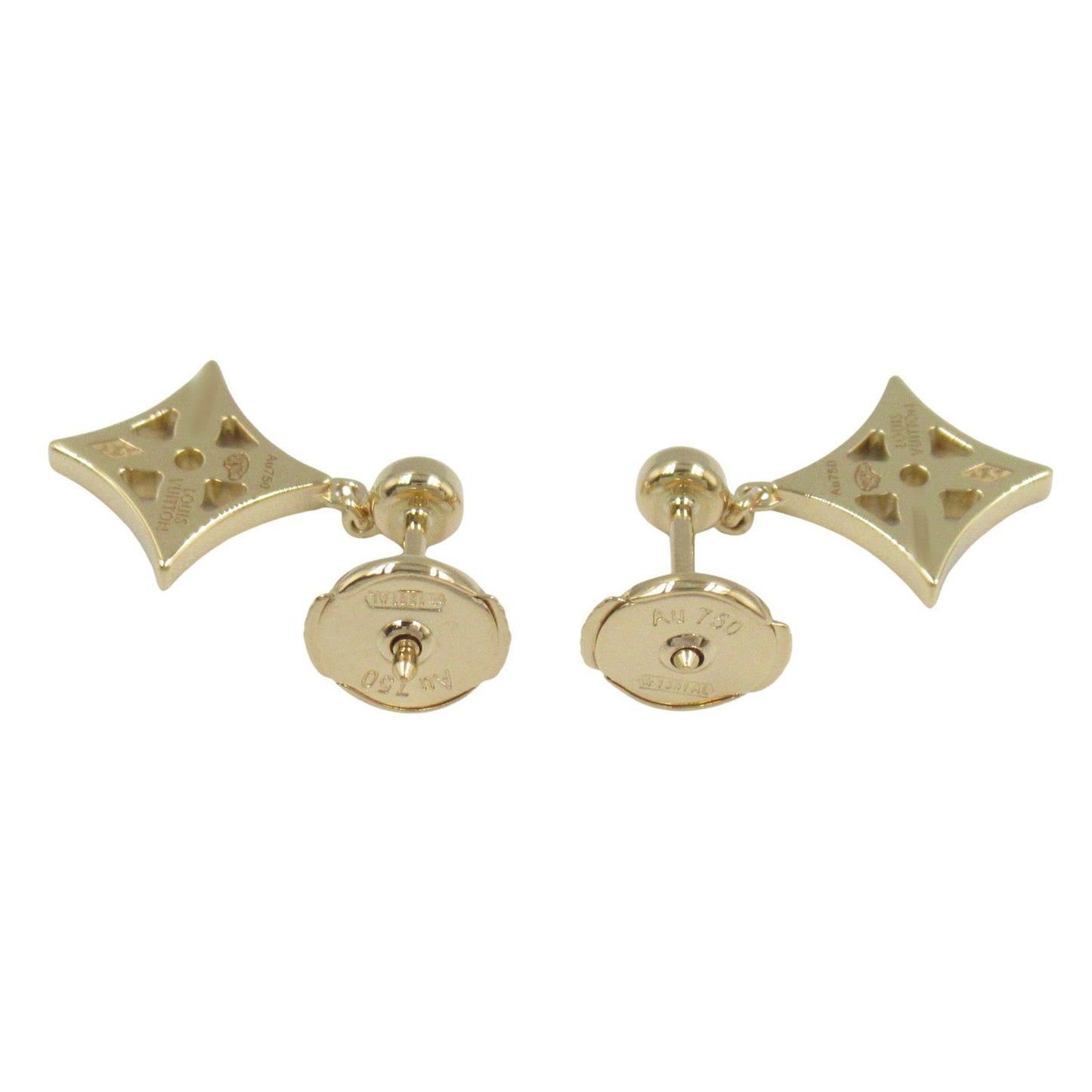 Louis Vuitton Monogram Idylle Diamond Earrings in 18K Yellow Gold