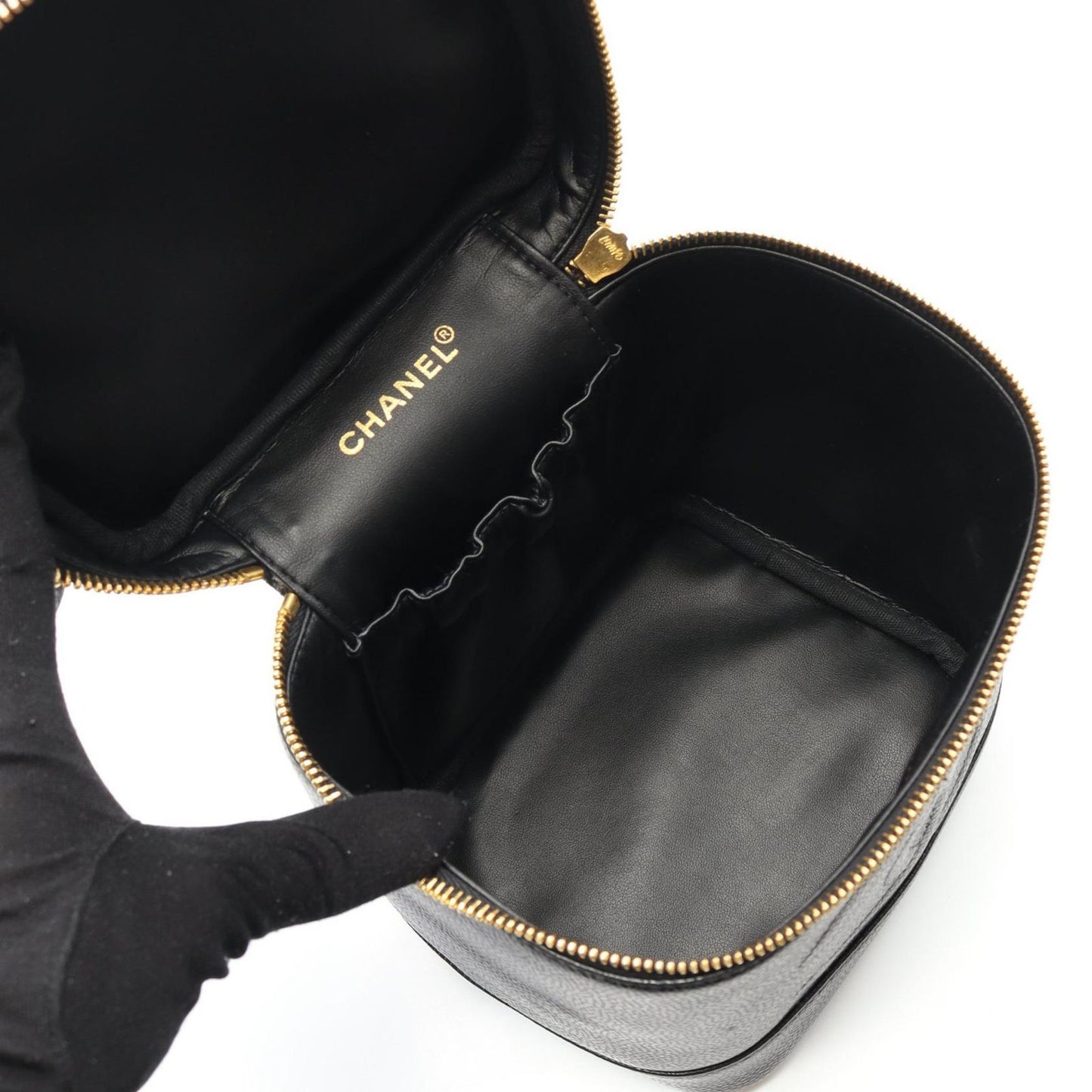 CHANEL Coco Mark Vanity Handbag in Black Calfskin - A Timeless Classic