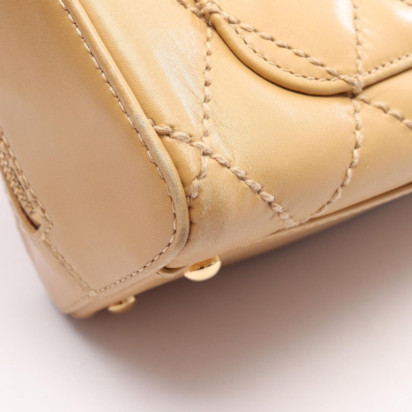 CHANEL Wild Stitch Tote Bag in Beige Leather - Timeless Elegance
