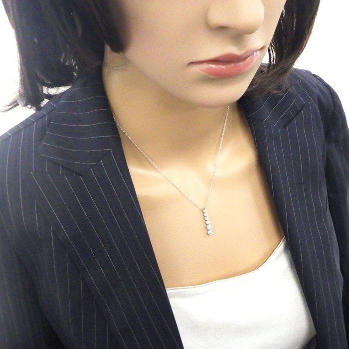 Tiffany & Co. Jazz Graduated Round Drop Swing Necklace with Diamonds