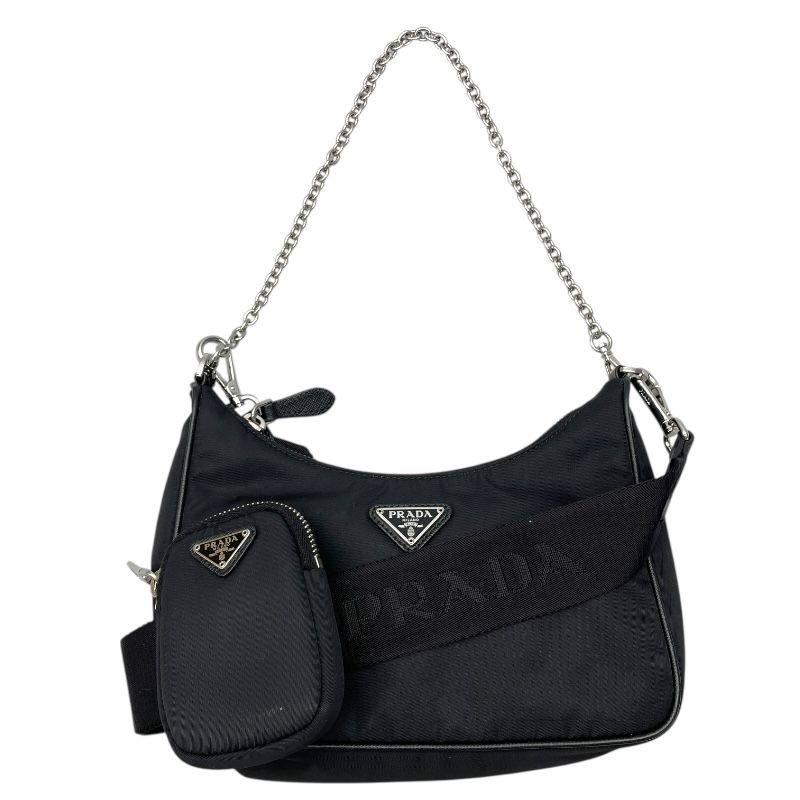 PRADA Re-Edition 2005 Black Nylon Shoulder Bag - Timeless Elegance